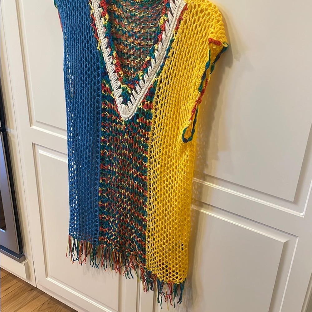 Boho Colorful Crochet Cover-Up- NEW